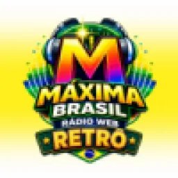 Logotipo da Rádio Máxima Brasil Retrô